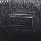 Prada Saffiano Leather Clutch Pouch Navy — view 7