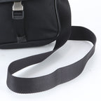 Prada Tessuto Nylon Saffiano Leather Shoulder Bag Crossbody Messenger Black — view 2