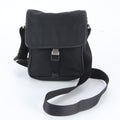 Prada Tessuto Nylon Saffiano Leather Shoulder Bag Crossbody Messenger Black