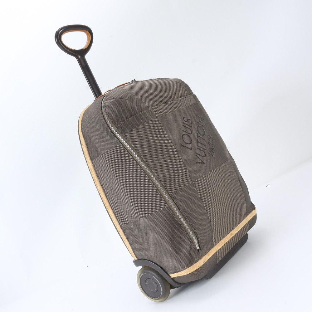 Louis Vuitton Damier Geant Conquerant 55 Leather Suitcase Carry Case Bag