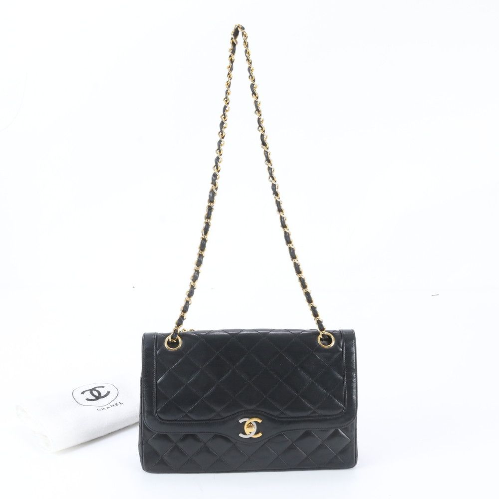 Chanel Limited Edition Quilted Double Flap Leather 2-Way Shoulder Bag