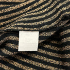 Fendi Scarf Dark Brown Black Pecan Zucca Pattern Wool — view 3