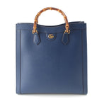 Gucci Diana Bamboo Handle 2-Way Handbag Blue