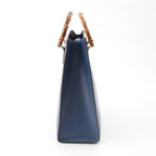 Gucci Diana Bamboo Handle 2-Way Handbag Blue — view 3