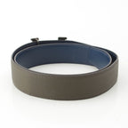 Hermes Constance Touareg Reversible H Belt Navy Gray 85 — view 2