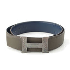 Hermes Constance Touareg Reversible H Belt Navy Gray 85