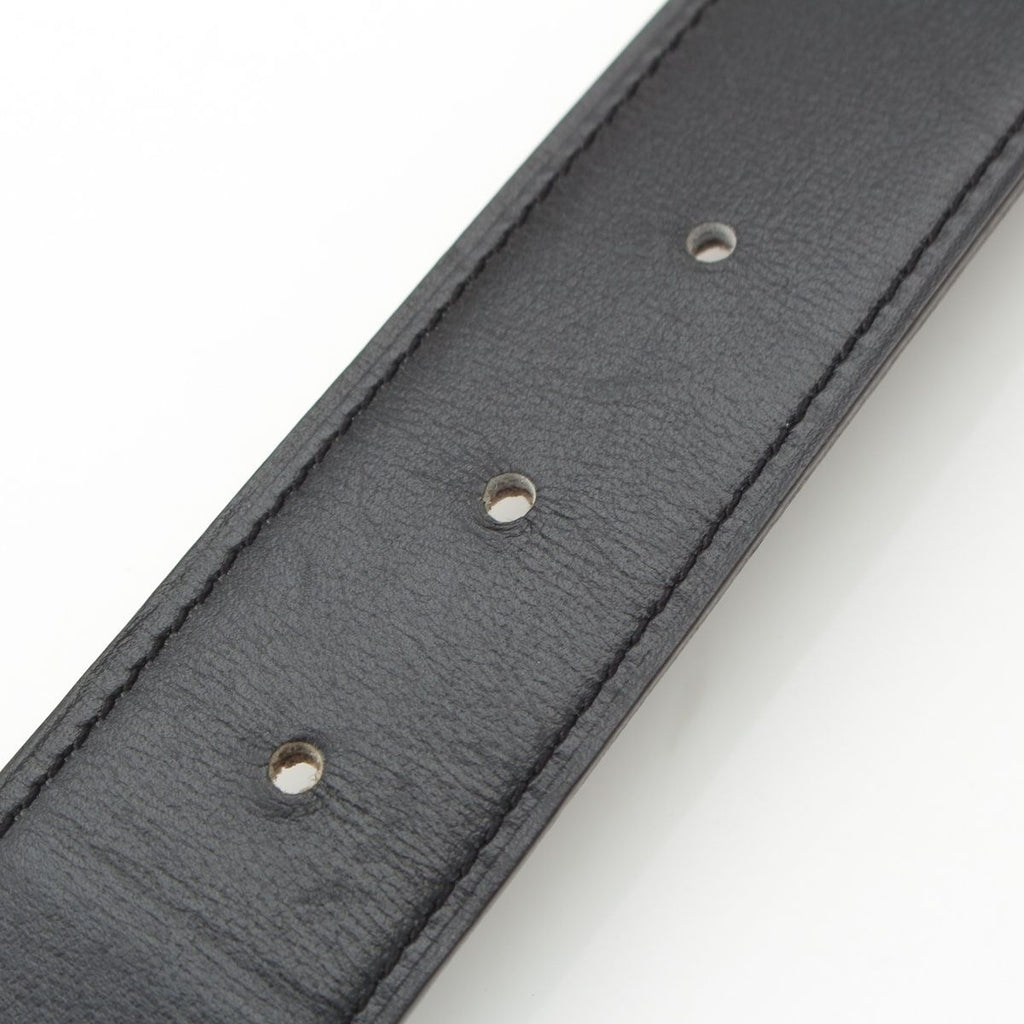 Hermes Constance Touareg Reversible H Belt Black Gray 85 — view 6
