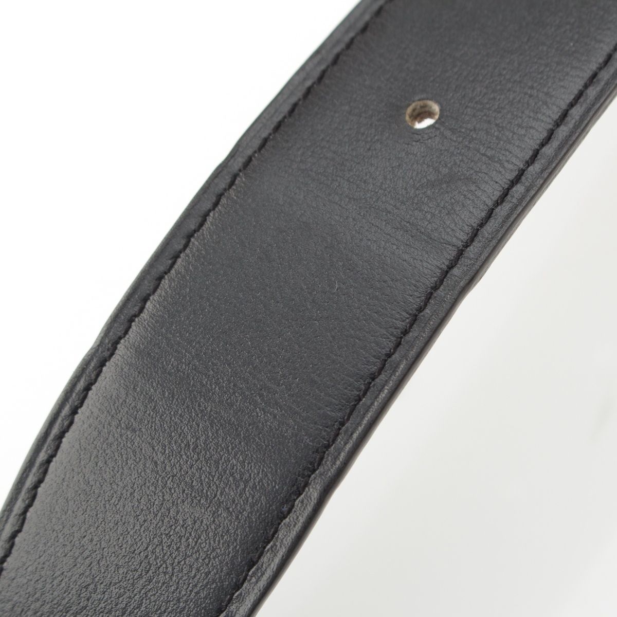 Hermes Constance Touareg Reversible H Belt Black Gray 85 — view 8