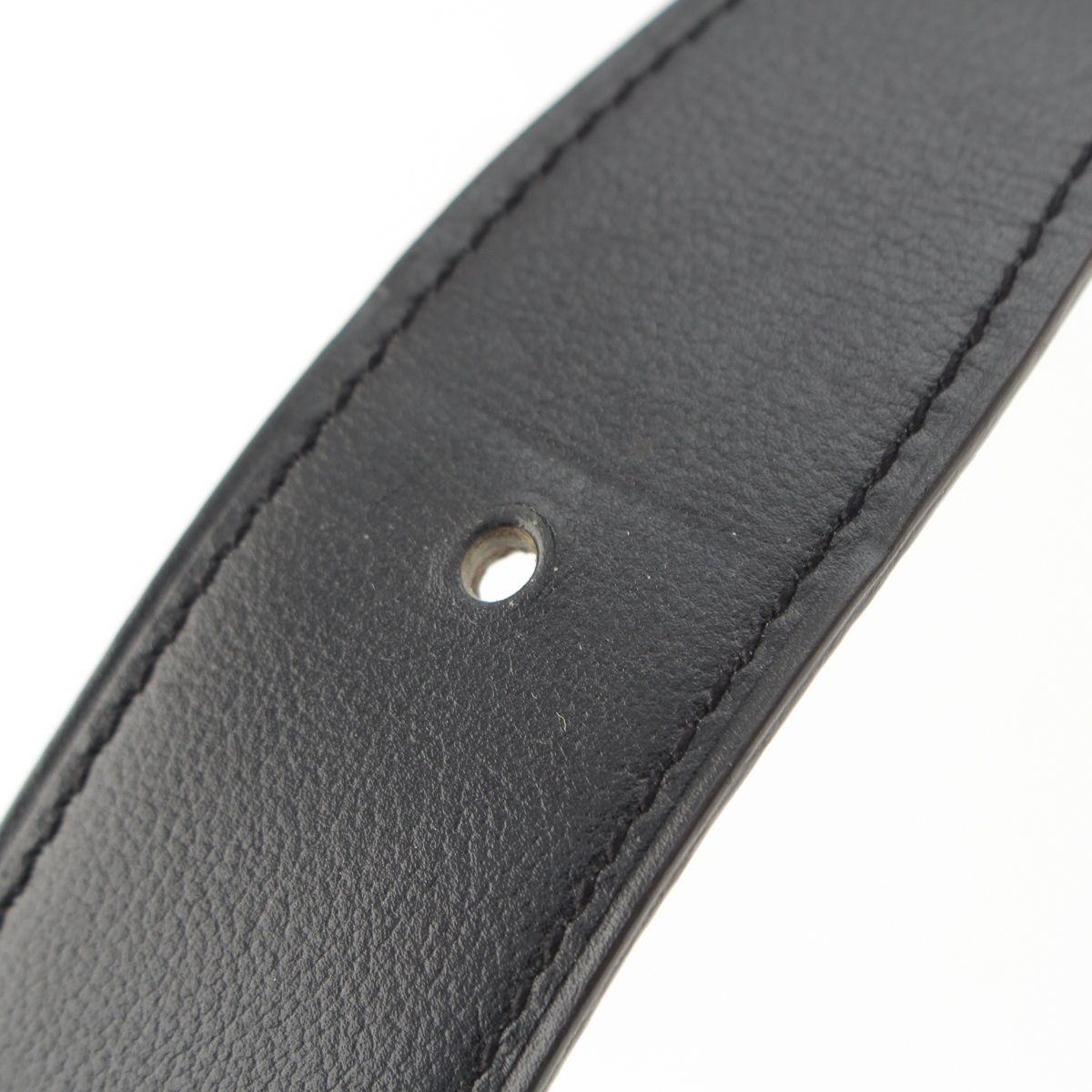 Hermes Constance Touareg Reversible H Belt Black Gray 85 — view 7
