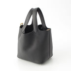 Hermes Picotin Lock PM Taurillon Clemence Handbag Black — view 2