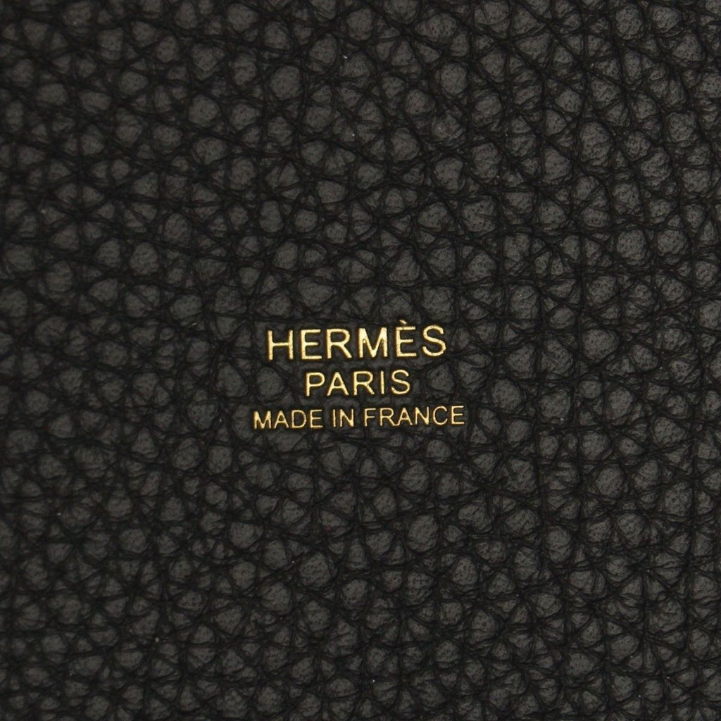 Hermes Picotin Lock PM Taurillon Clemence Handbag Black — view 7