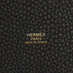 Hermes Picotin Lock PM Taurillon Clemence Handbag Black — view 7