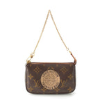 Louis Vuitton Mini Pochette Accessoires Monogram Pouch Brown