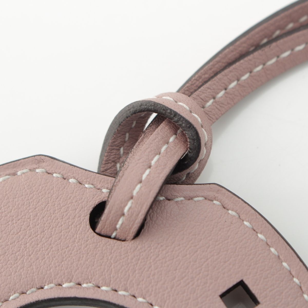 Hermes Swift Paddock Cheval Bag Charm Key Holder Glycine Keychain — view 7