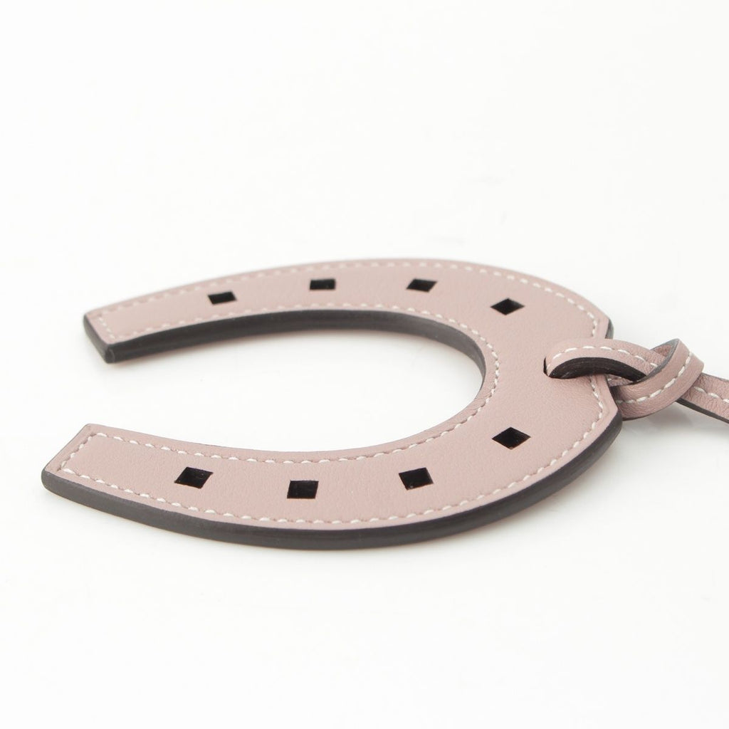 Hermes Swift Paddock Cheval Bag Charm Key Holder Glycine Keychain — view 4