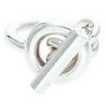Hermes Croisette Silver Ring