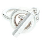 Hermes Croisette Silver Ring