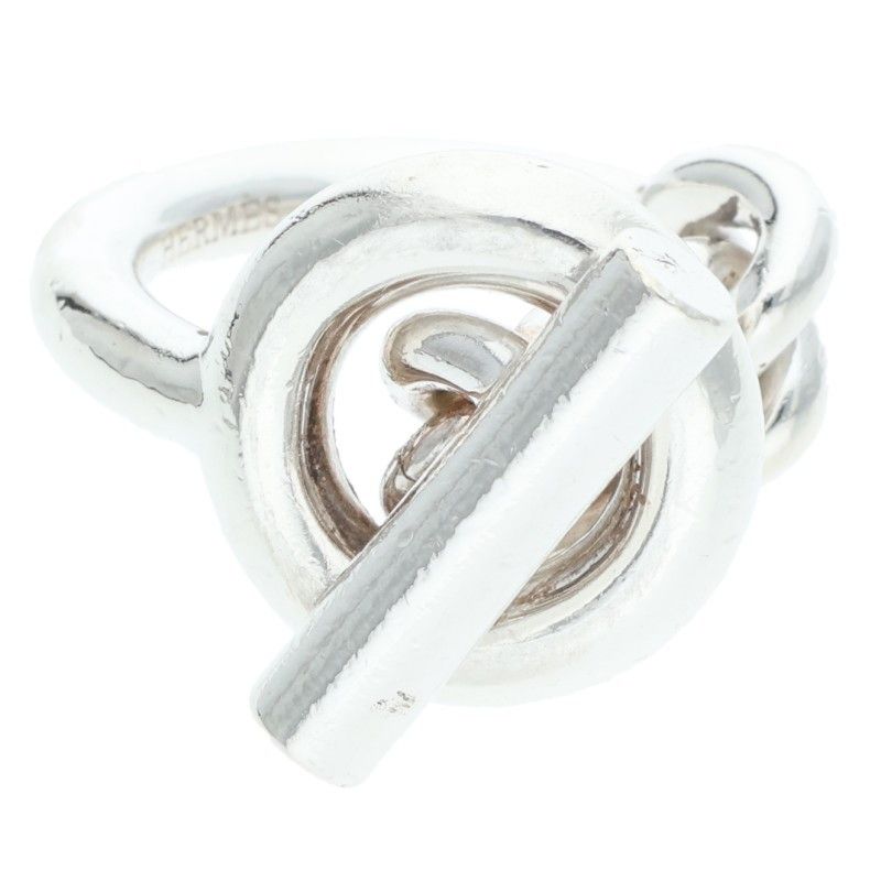 Hermes Croisette Silver Ring