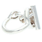 Hermes Croisette Silver Ring — view 5
