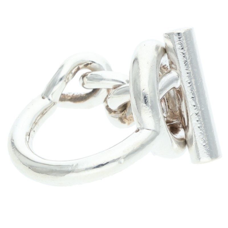 Hermes Croisette Silver Ring — view 5