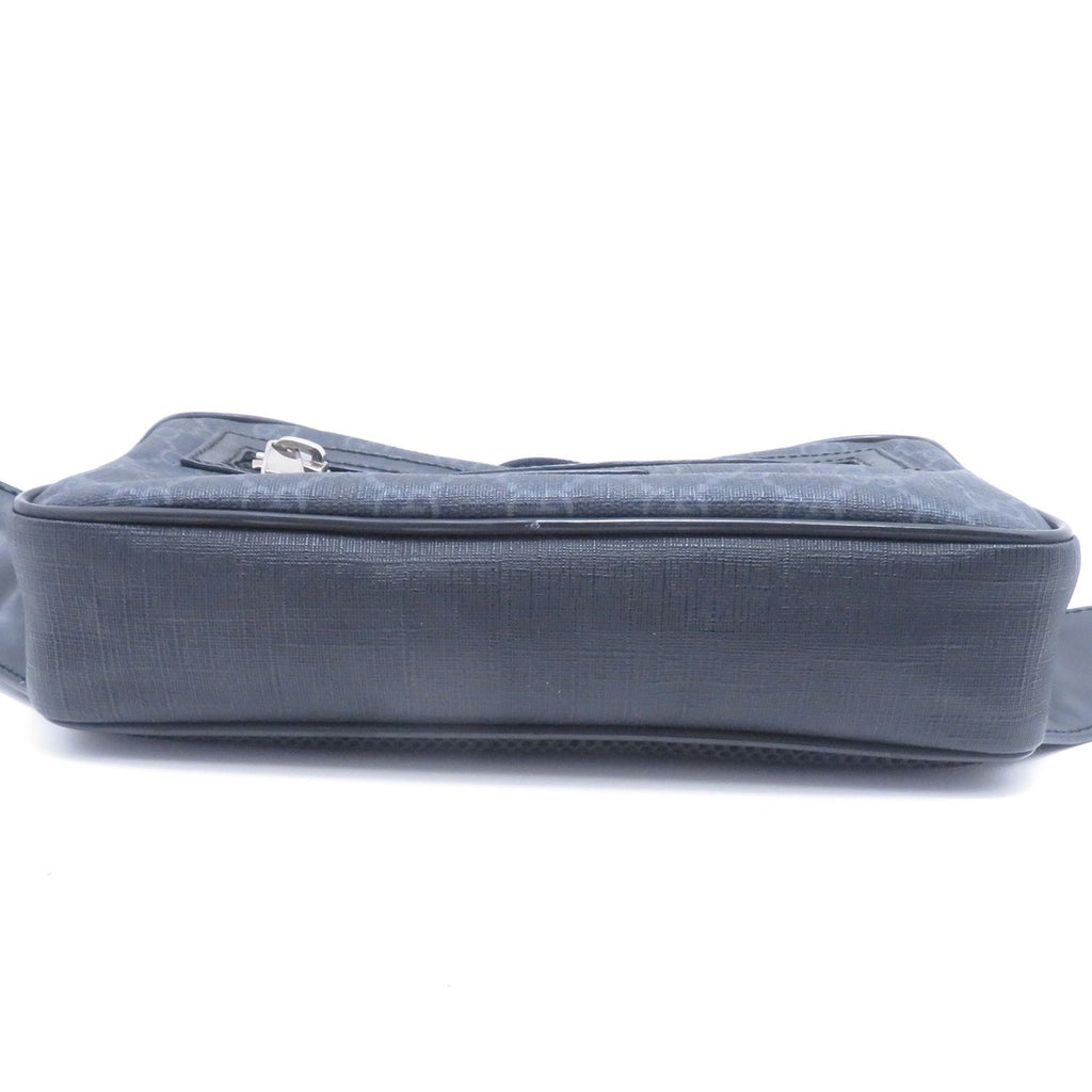 Gucci GG Supreme Waist Bag Black Leather Canvas — view 4