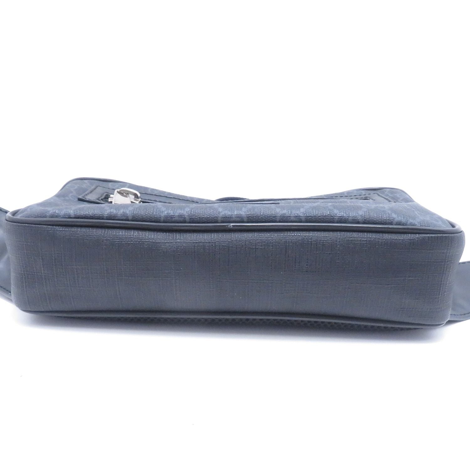 Gucci GG Supreme Waist Bag Black Leather Canvas — view 4