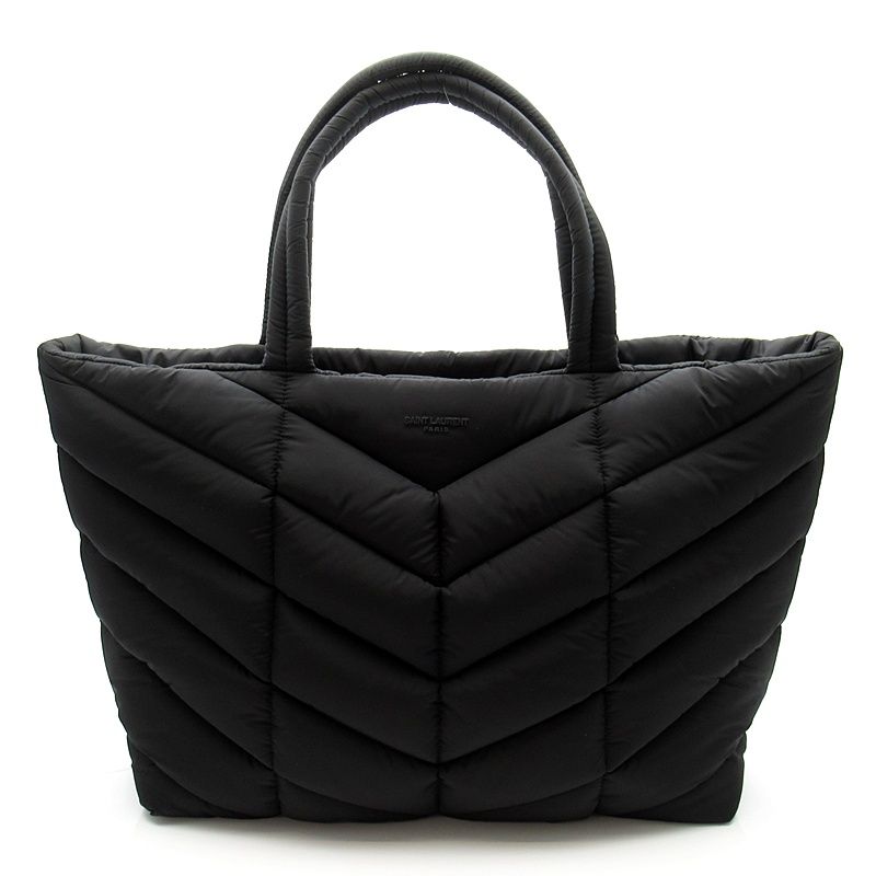 Saint Laurent Puffer Tote Nylon Black