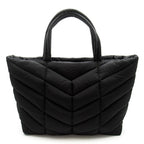 Saint Laurent Puffer Tote Nylon Black