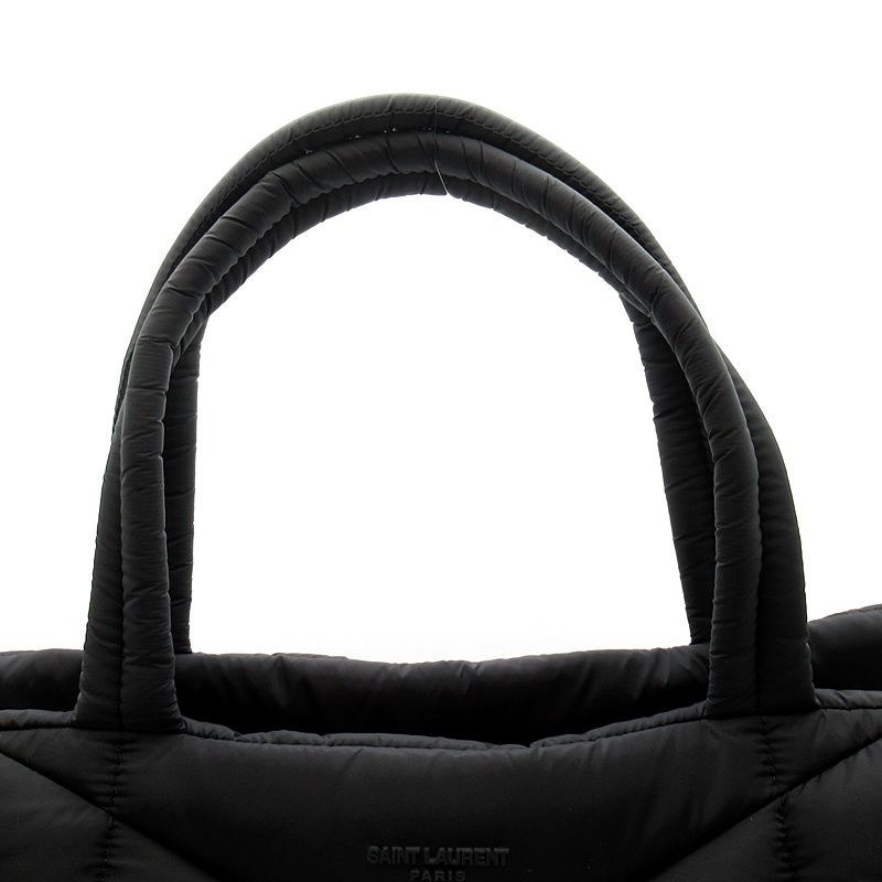 Saint Laurent Puffer Tote Nylon Black — view 2