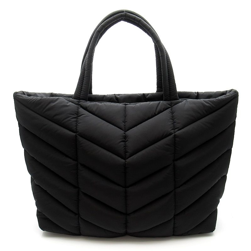 Saint Laurent Puffer Tote Nylon Black — view 4