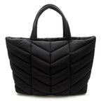 Saint Laurent Puffer Tote Nylon Black — view 4