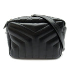 Saint Laurent Loulou Shoulder Bag Calfskin Black