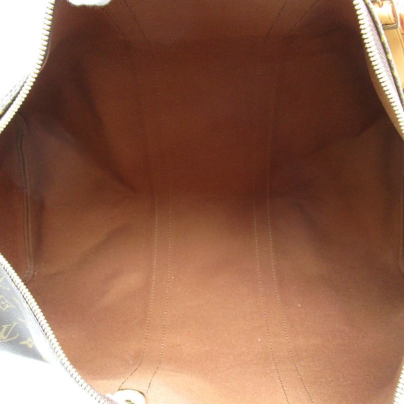 Louis Vuitton Keepall Bandouliere 50 Monogram Boston Bag Brown — view 7