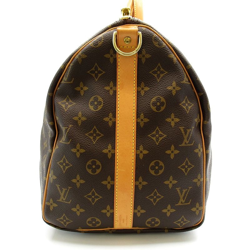 Louis Vuitton Keepall Bandouliere 50 Monogram Boston Bag Brown — view 5