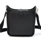 Hermes Evelyne TPM Amazon Taurillon Clemence Shoulder Bag Black — view 3