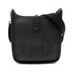 Hermes Evelyne TPM Amazon Taurillon Clemence Shoulder Bag Black