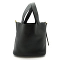 Hermes Picotin Lock MM Taurillon Clemence Handbag Noir