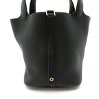 Hermes Picotin Lock MM Taurillon Clemence Handbag Noir — view 3