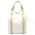 Hermes Sac de Plage Nomade PM Canvas Tote Beige White