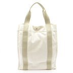 Hermes Sac de Plage Nomade PM Canvas Tote Beige White — view 4