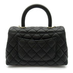 Chanel Coco Handle XS 2-Way Handbag Caviar Leather Black Medium — view 3
