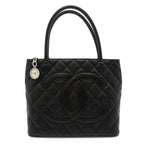 Chanel Reissue Tote Caviar Leather Handbag Black