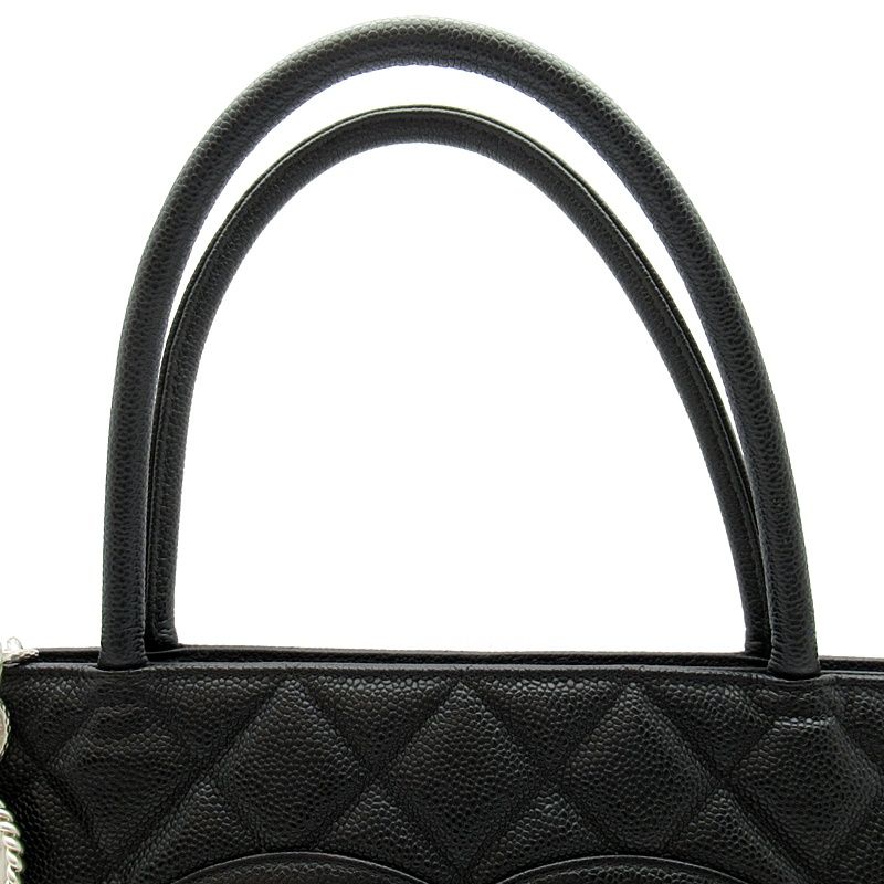 Chanel Reissue Tote Caviar Leather Handbag Black — view 2