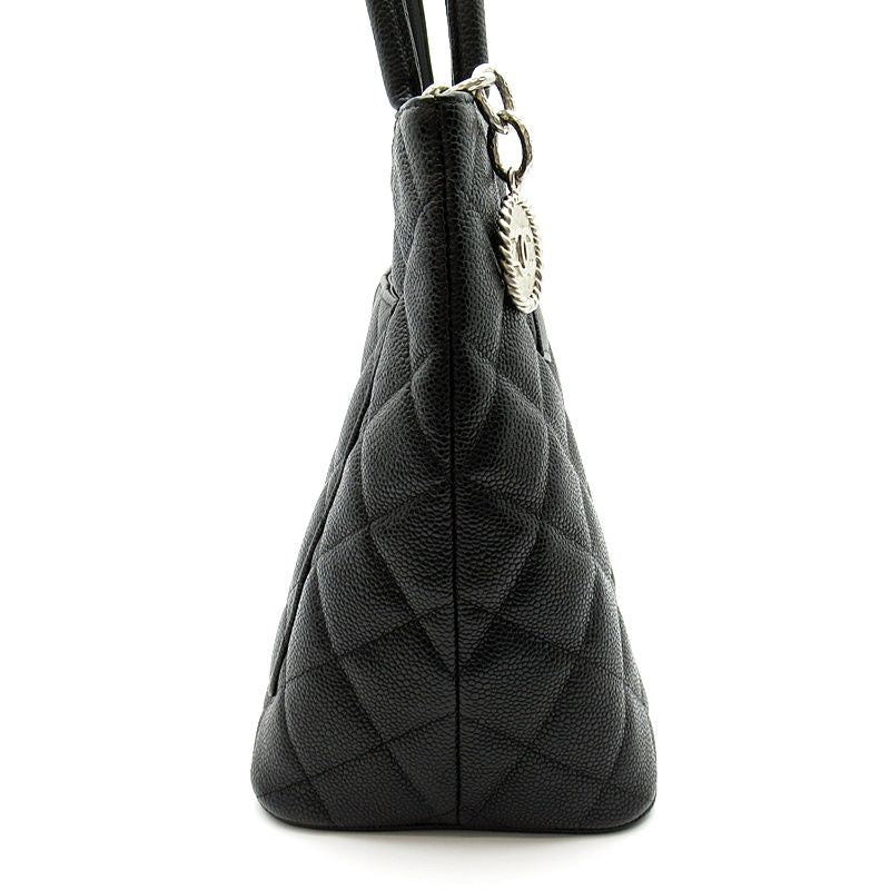 Chanel Reissue Tote Caviar Leather Handbag Black — view 5