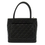 Chanel Reissue Tote Caviar Leather Handbag Black — view 4