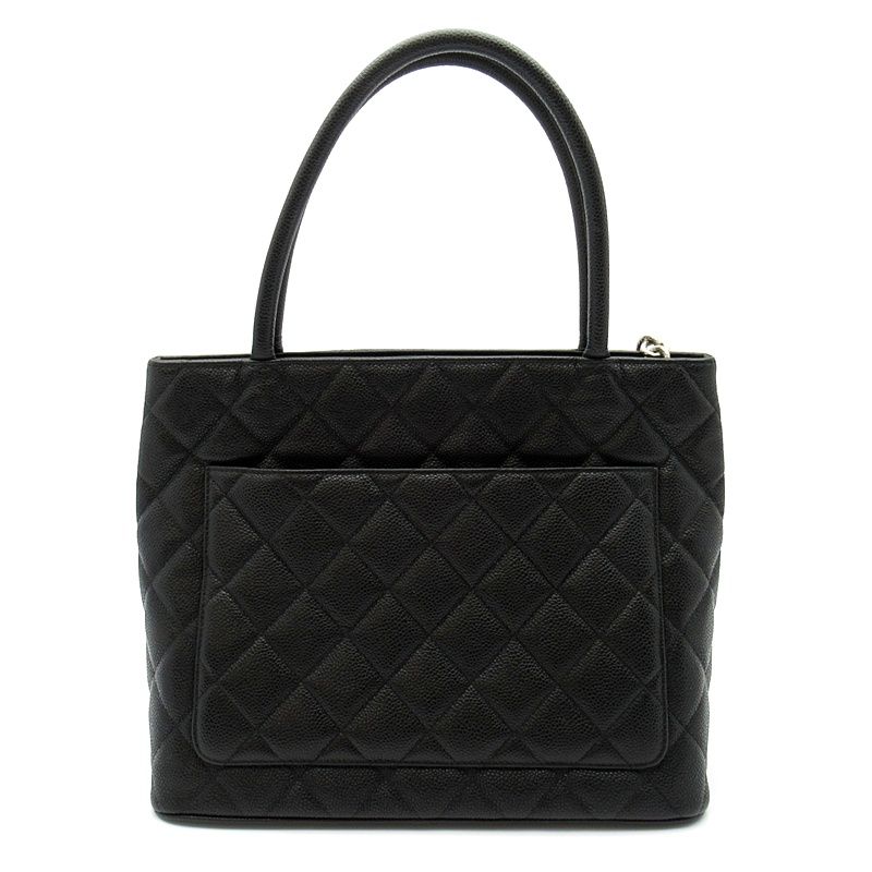 Chanel Reissue Tote Caviar Leather Handbag Black — view 4