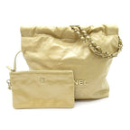 Chanel 22 Small Handbag Calfskin Beige