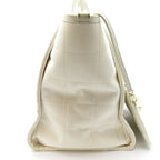 Chanel Deauville Line Tote GM Canvas Calfskin White — view 5