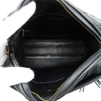 Chanel Fringe Chain Shoulder Bag Lambskin Black — view 7