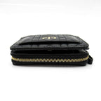 Dior Caro Acacia Wallet Cannage Calfskin Black — view 3